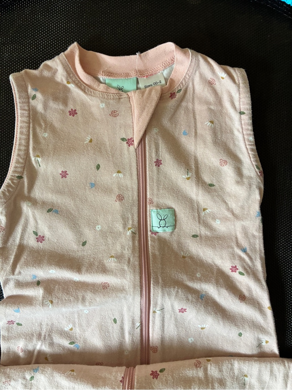 Ergopouch Floral Baby Sleep Sack with Bunny Logo